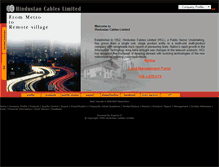 Tablet Screenshot of hindcables.gov.in